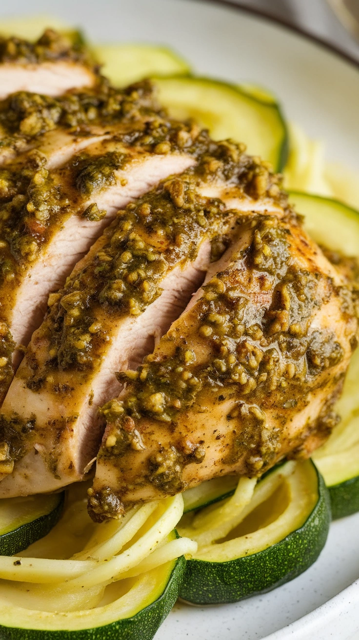 Pesto Chicken and Zucchini