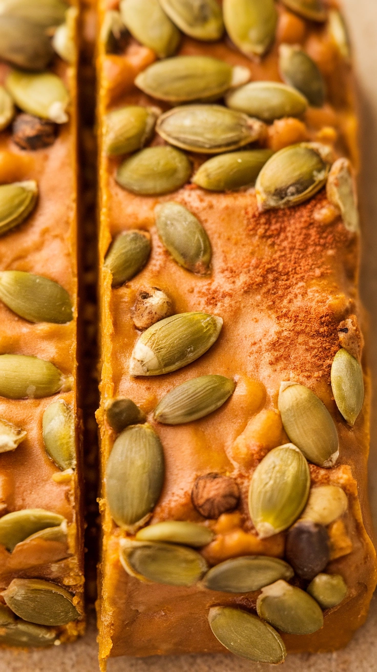 Pumpkin Seed and Spice Bars