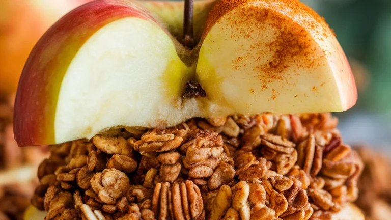 Pumpkin Spice Granola Apples - Featured