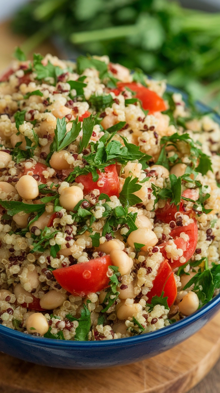 Quinoa and Garbanzo Bean Tabbouleh