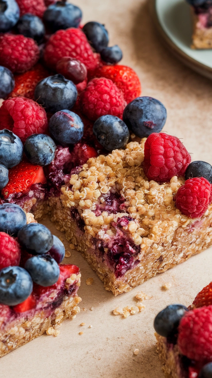 Quinoa Berry Breakfast Bars