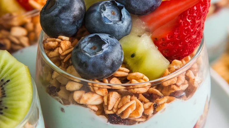 Rainbow Fruit Yogurt Parfaits - Featured