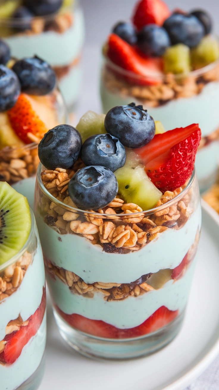 Rainbow Fruit Yogurt Parfaits