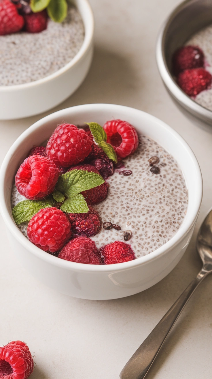 Raspberry Chia Seed Pudding