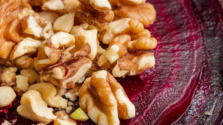 Raw Beet Carpaccio with Walnuts - Featured