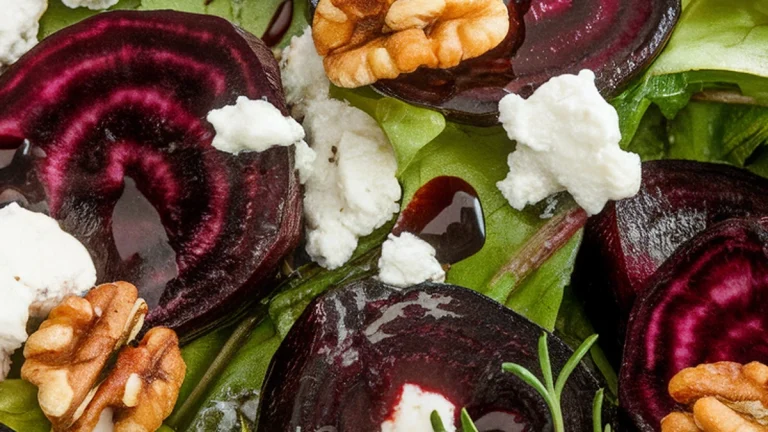 Roasted Beet and Goat Cheese Salad - Featured