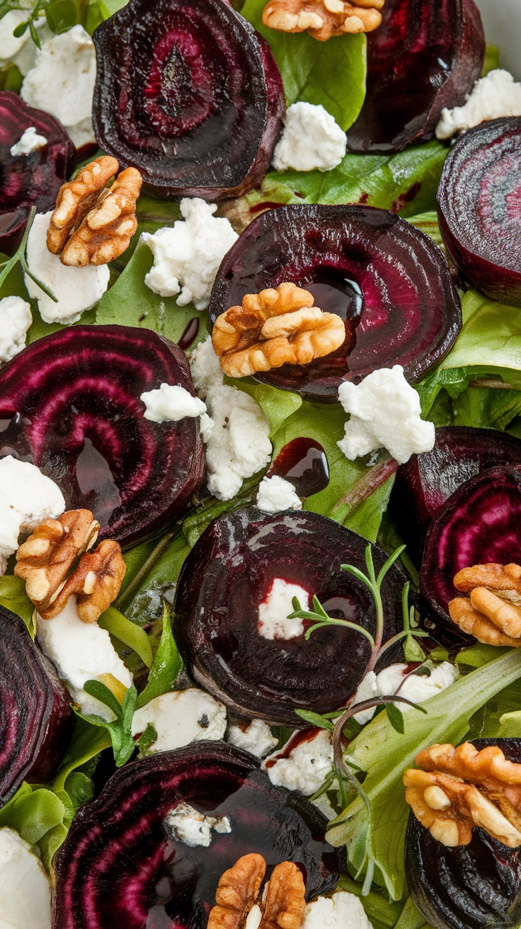 Roasted Beet and Goat Cheese Salad