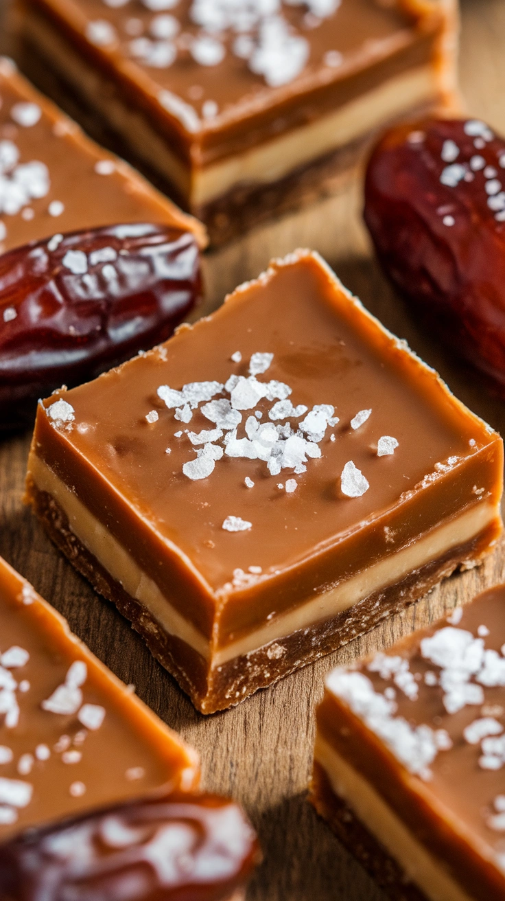 Salted Date Caramel Bars