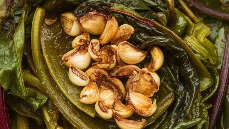 Sautéed Beet Greens with Garlic - Featured