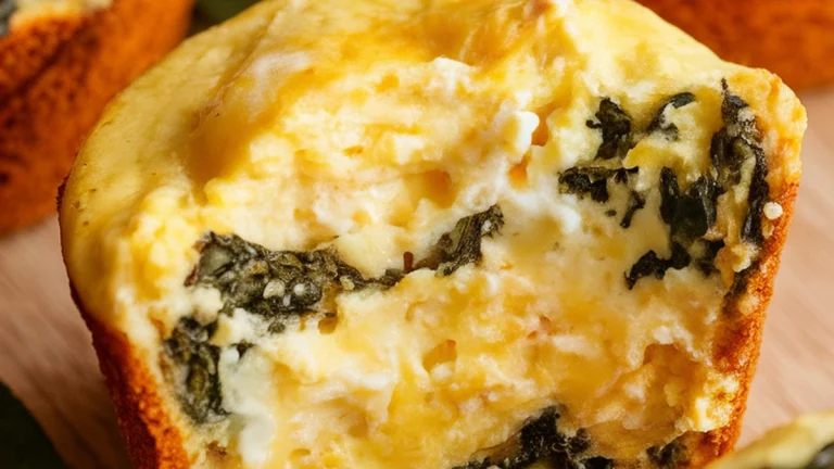 Savory Spinach and Feta Egg Muffins - Featured
