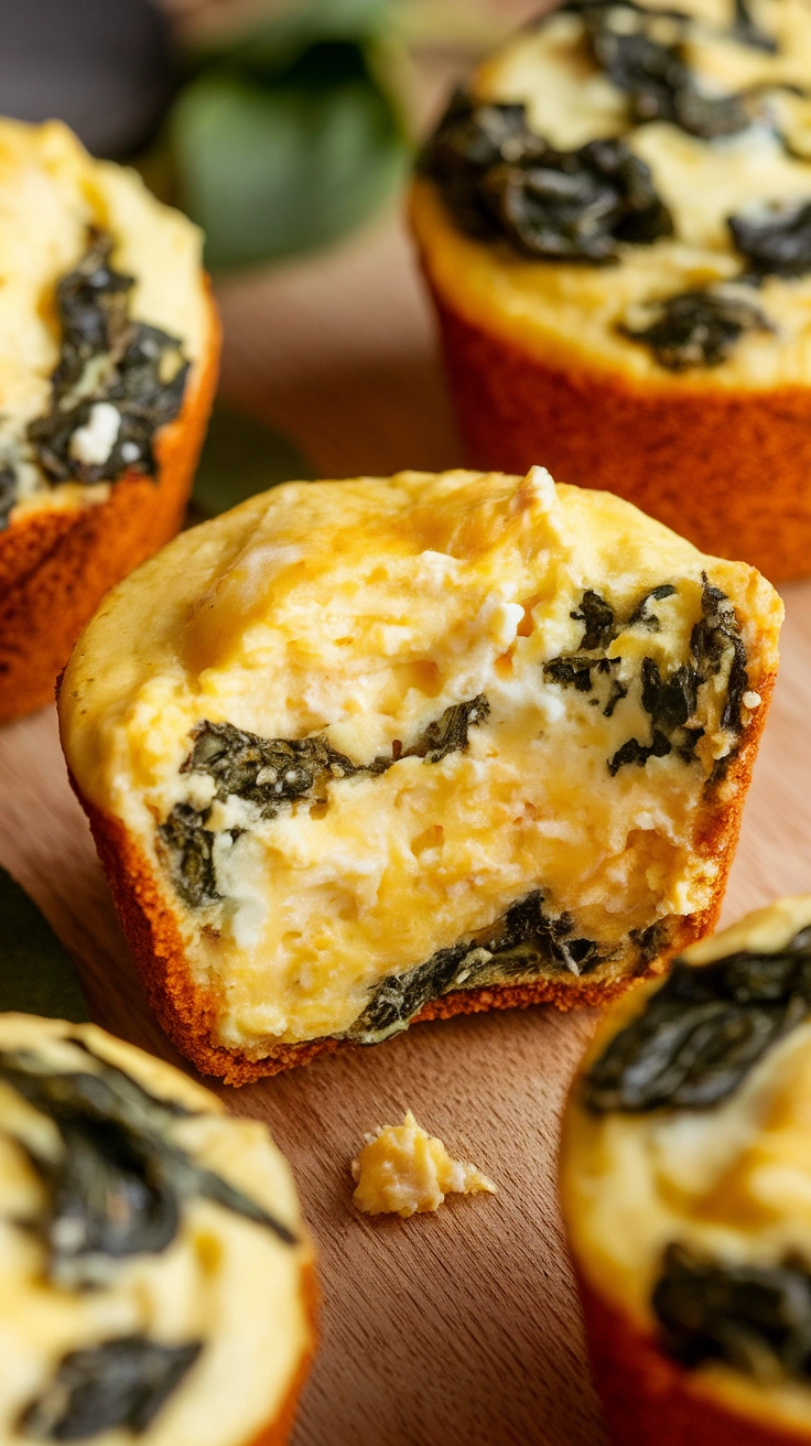 Savory Spinach and Feta Egg Muffins