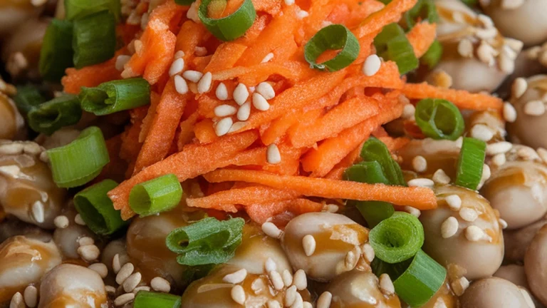 Sesame Ginger Adzuki Bean Bowl - Featured