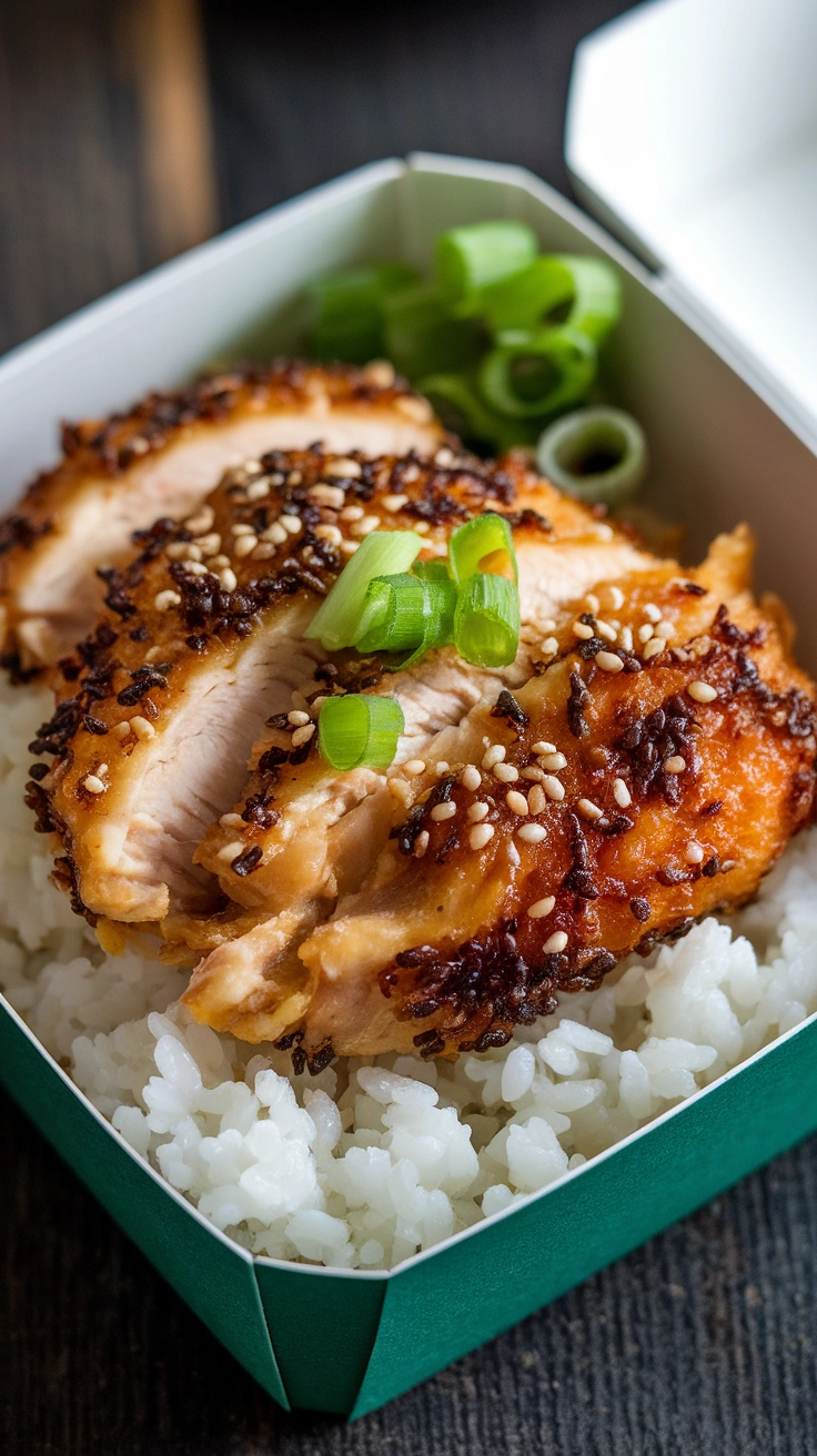 Sesame Ginger Chicken Bento