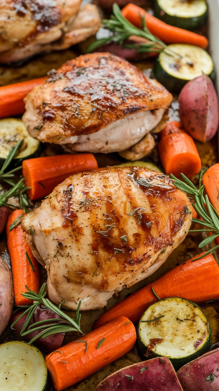 Sheet Pan Balsamic Chicken and Vegetables