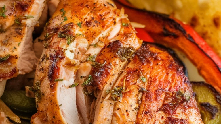 Sheet Pan Chicken Fajita Bowls - Featured