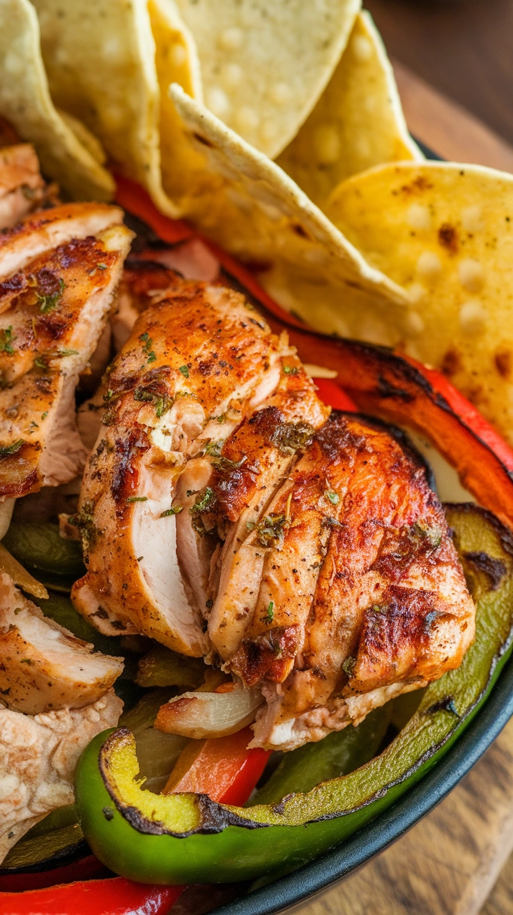 Sheet Pan Chicken Fajita Bowls