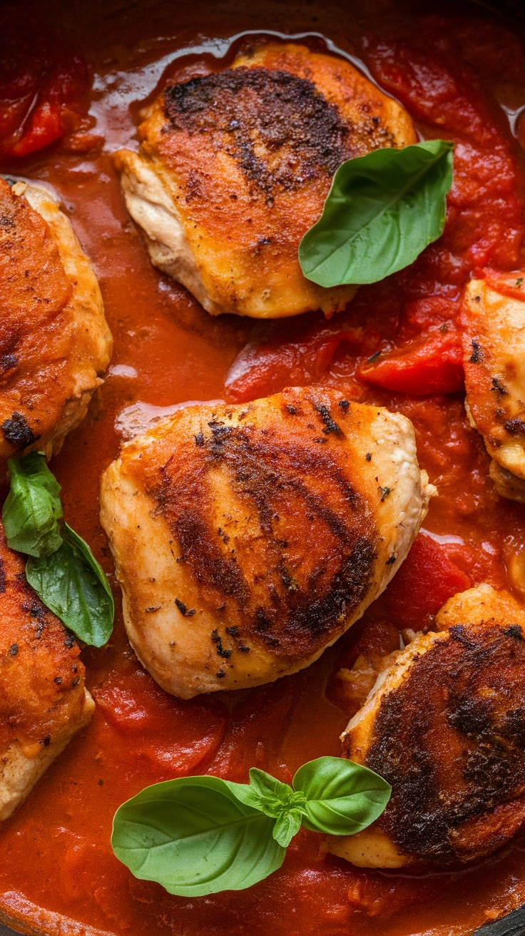 Skillet Tomato Basil Chicken