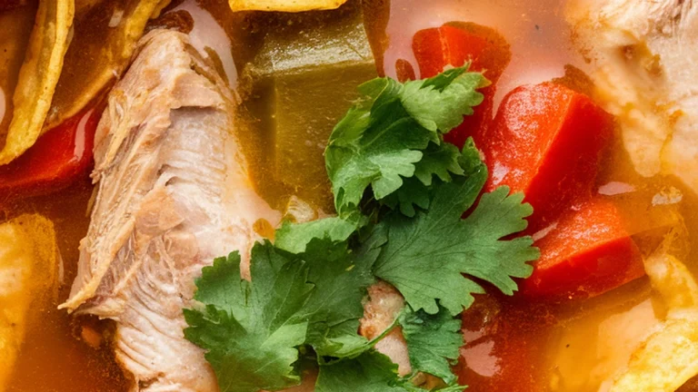 Slow Cooker Chicken Tortilla Soup - Featured