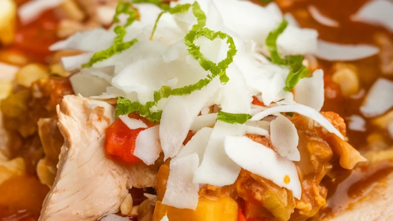 Slow Cooker Coconut Lime White Chicken Chili - Featured