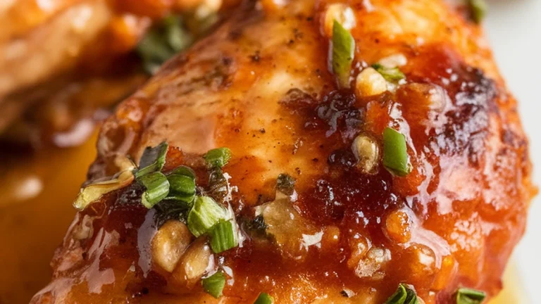 Slow Cooker Honey Garlic Chicken - Featured