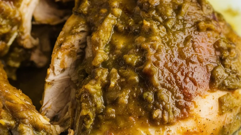 Slow Cooker Salsa Verde Chicken - Featured
