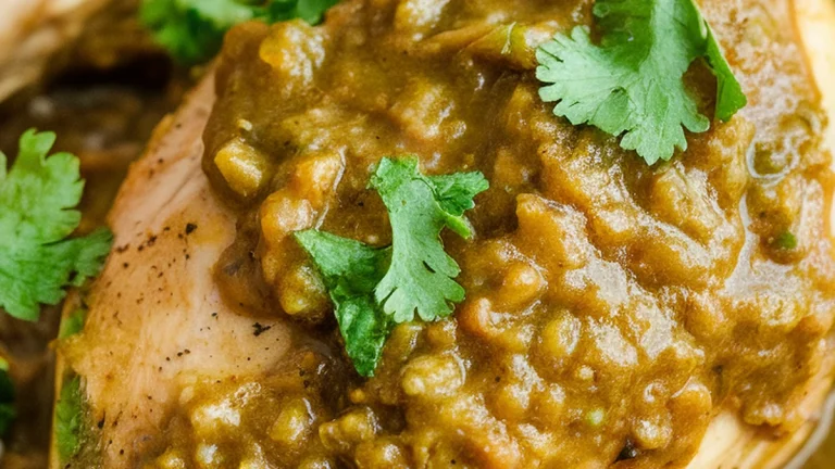 Slow Cooker Salsa Verde Chicken - Featured