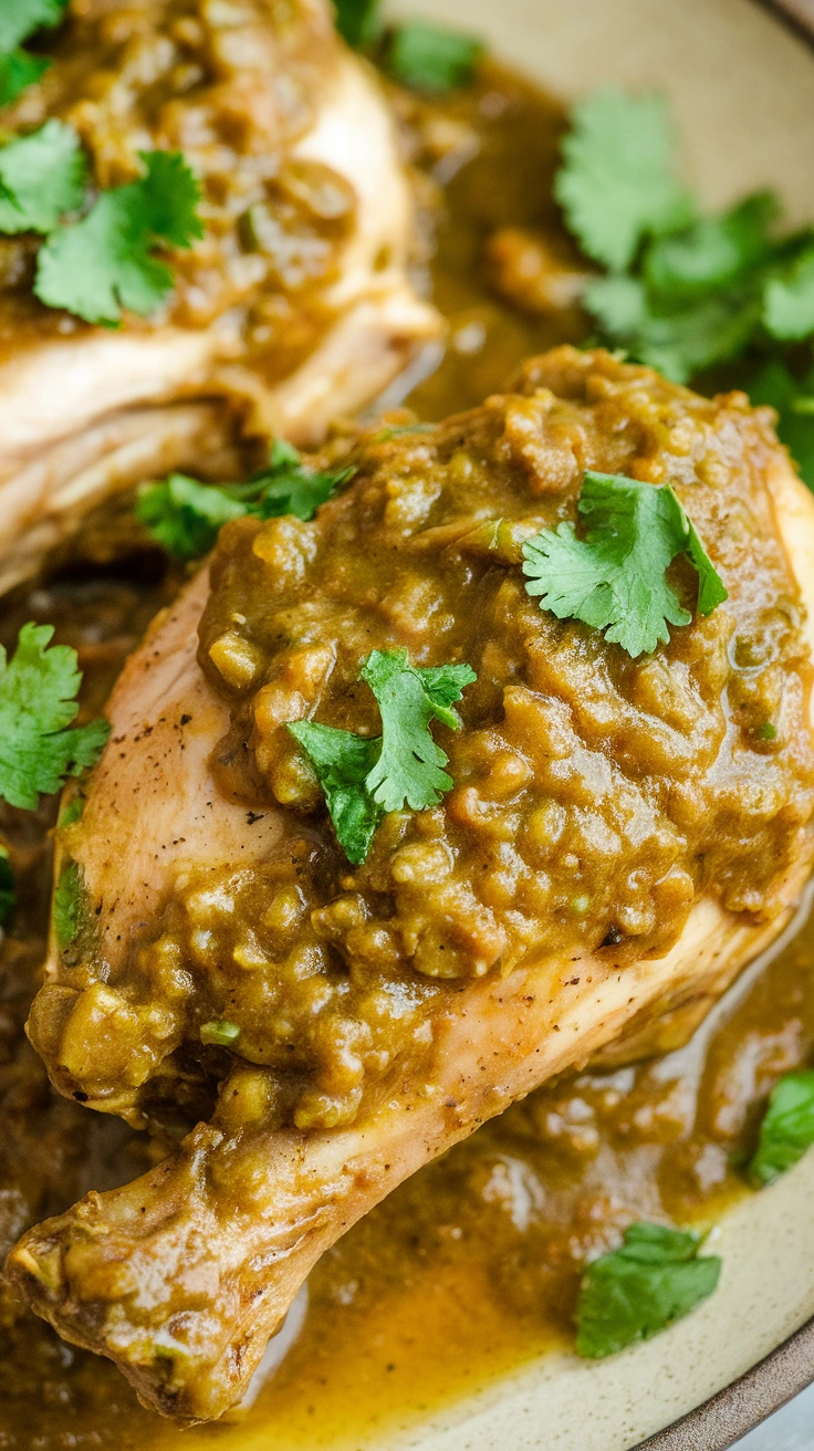 Slow Cooker Salsa Verde Chicken