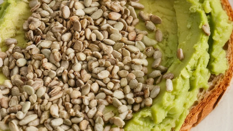 Smashed Avocado Toast with Hemp Seeds - Featured