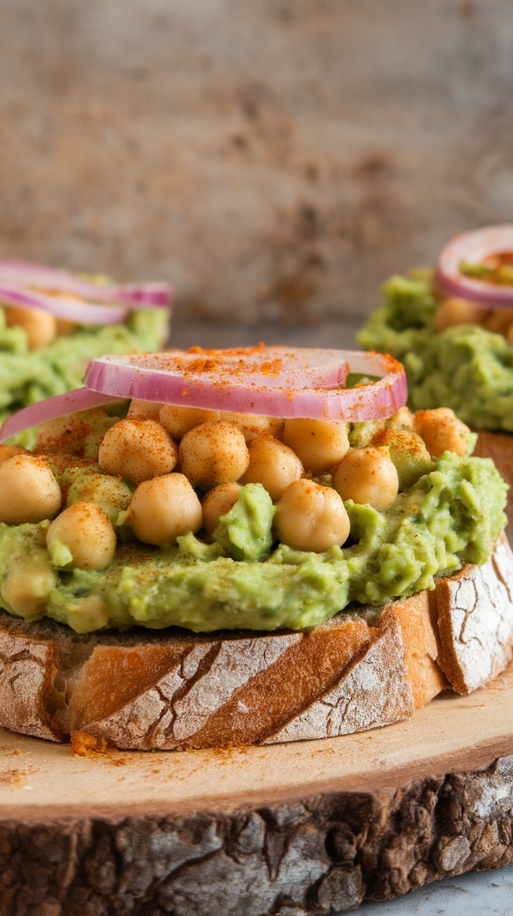 Smashed Chickpea Avocado Toast