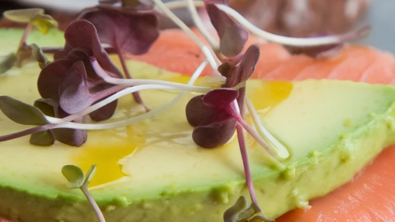 Smoked Salmon and Avocado Tartine on Dark Rye - Featured