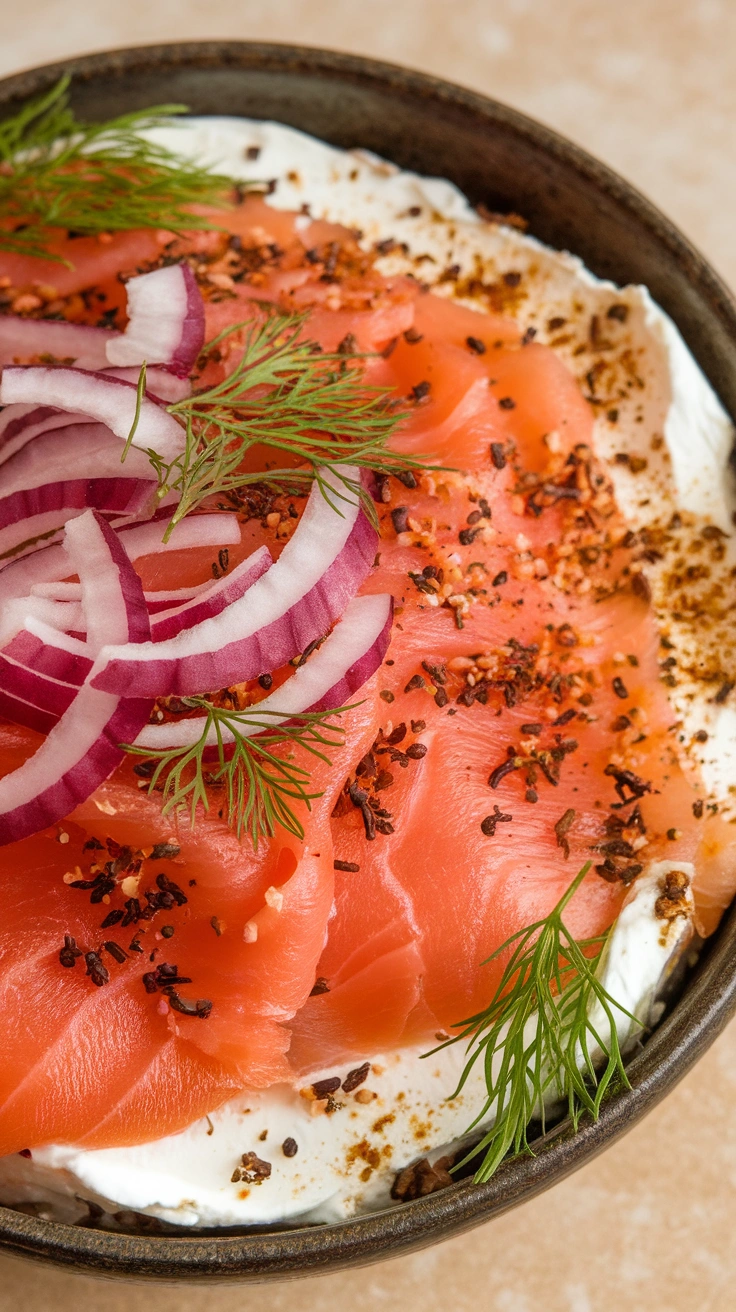 Smoked Salmon and Everything Bagel Bowl