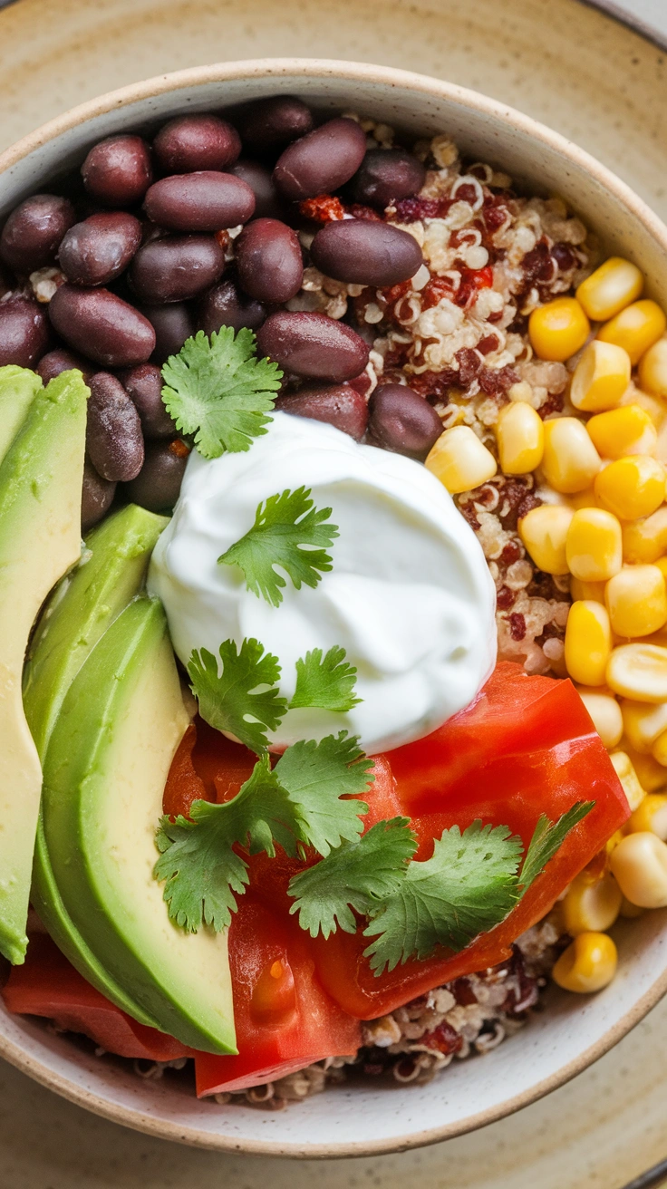 Southwest Black Bean & Quinoa Bowl