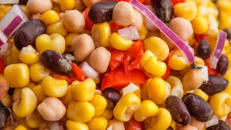 Southwest Corn and Black Bean Chickpea Salad - Featured