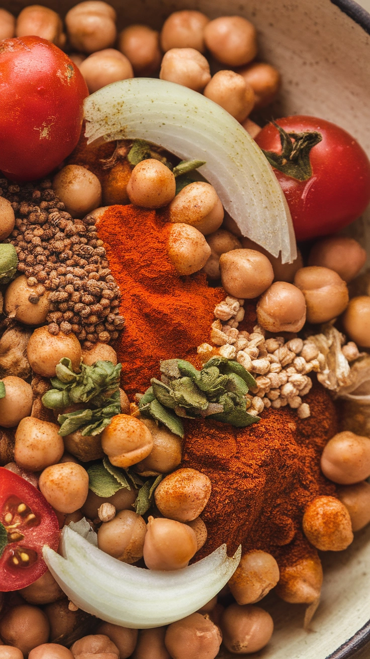 Spiced Moroccan Chickpea Bowl