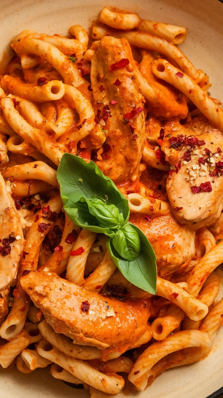 Spicy Arrabbiata Chicken Pasta