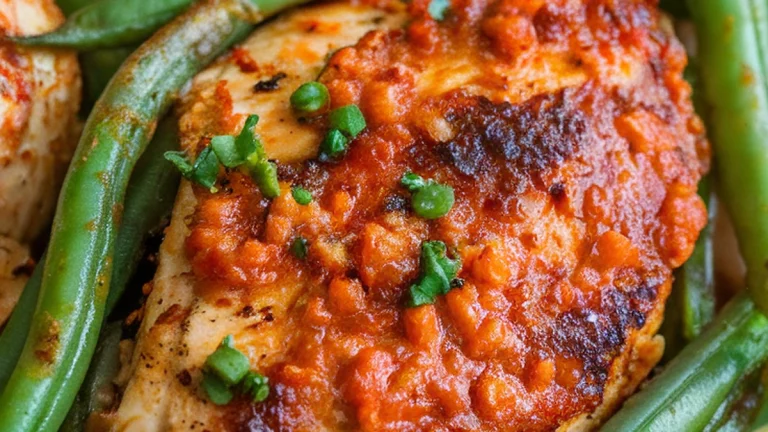 Spicy Lime Chicken with Green Beans - Featured