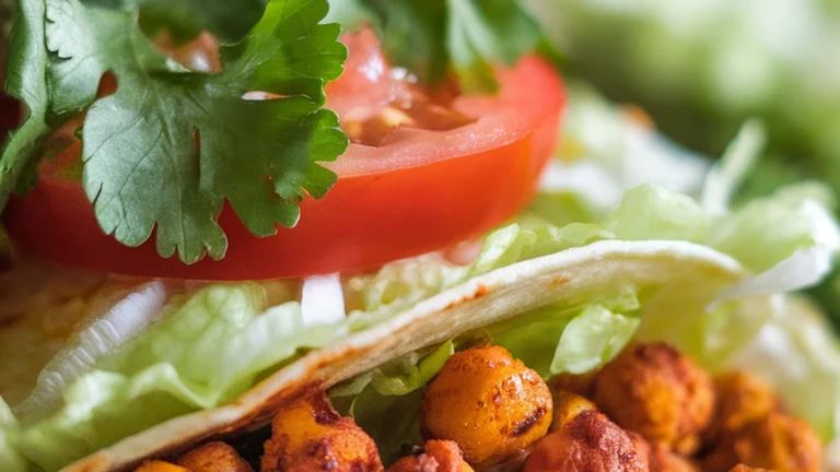 Spicy Roasted Chickpea Tacos - Featured