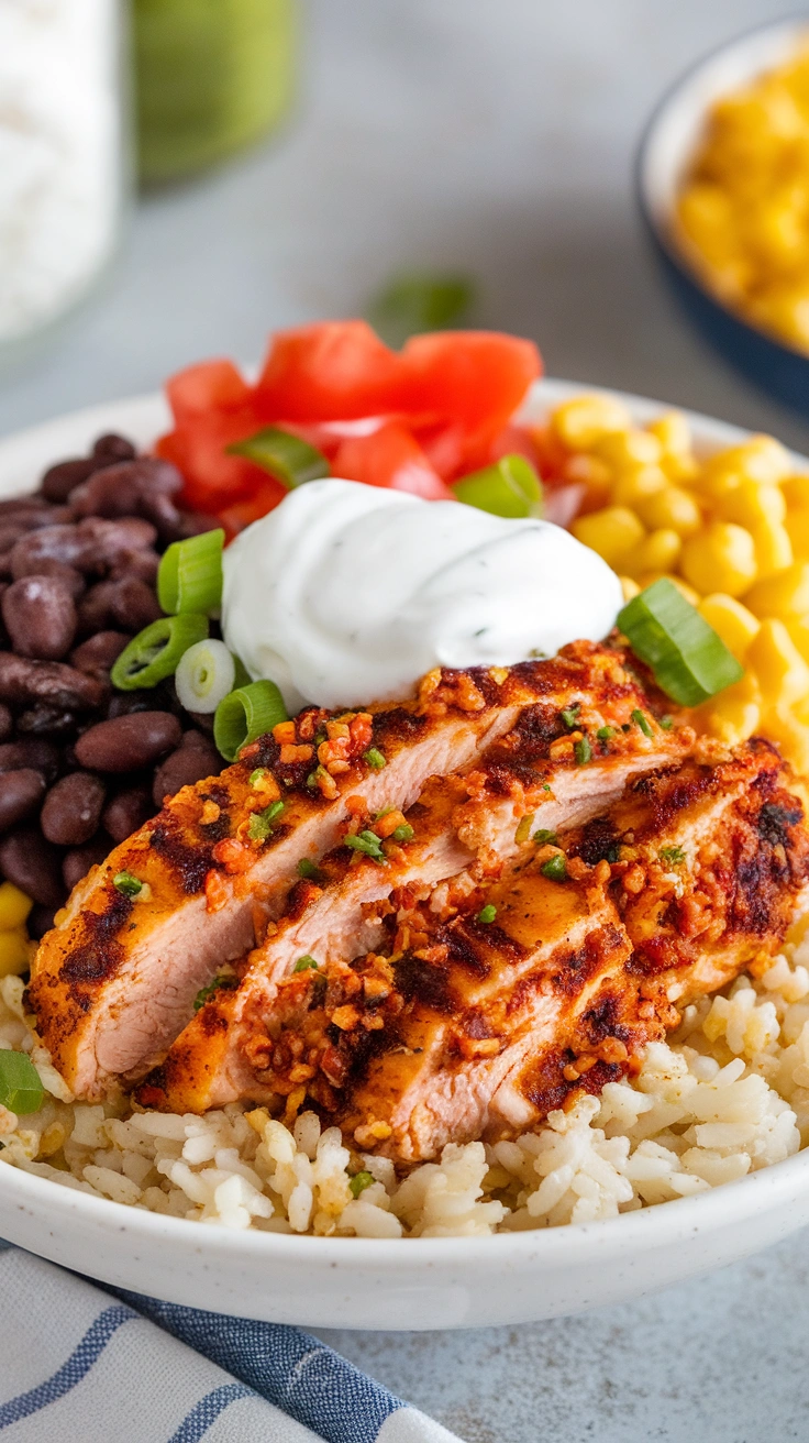 Spicy Southwest Chicken Burrito Bowl