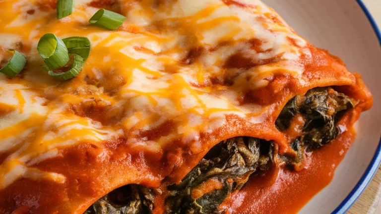 Spinach and Black Bean Enchiladas - Featured