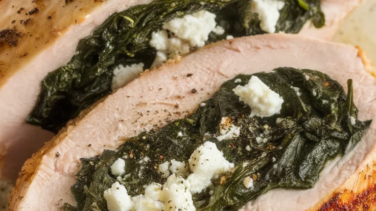 Spinach and Feta Stuffed Chicken Breast - Featured