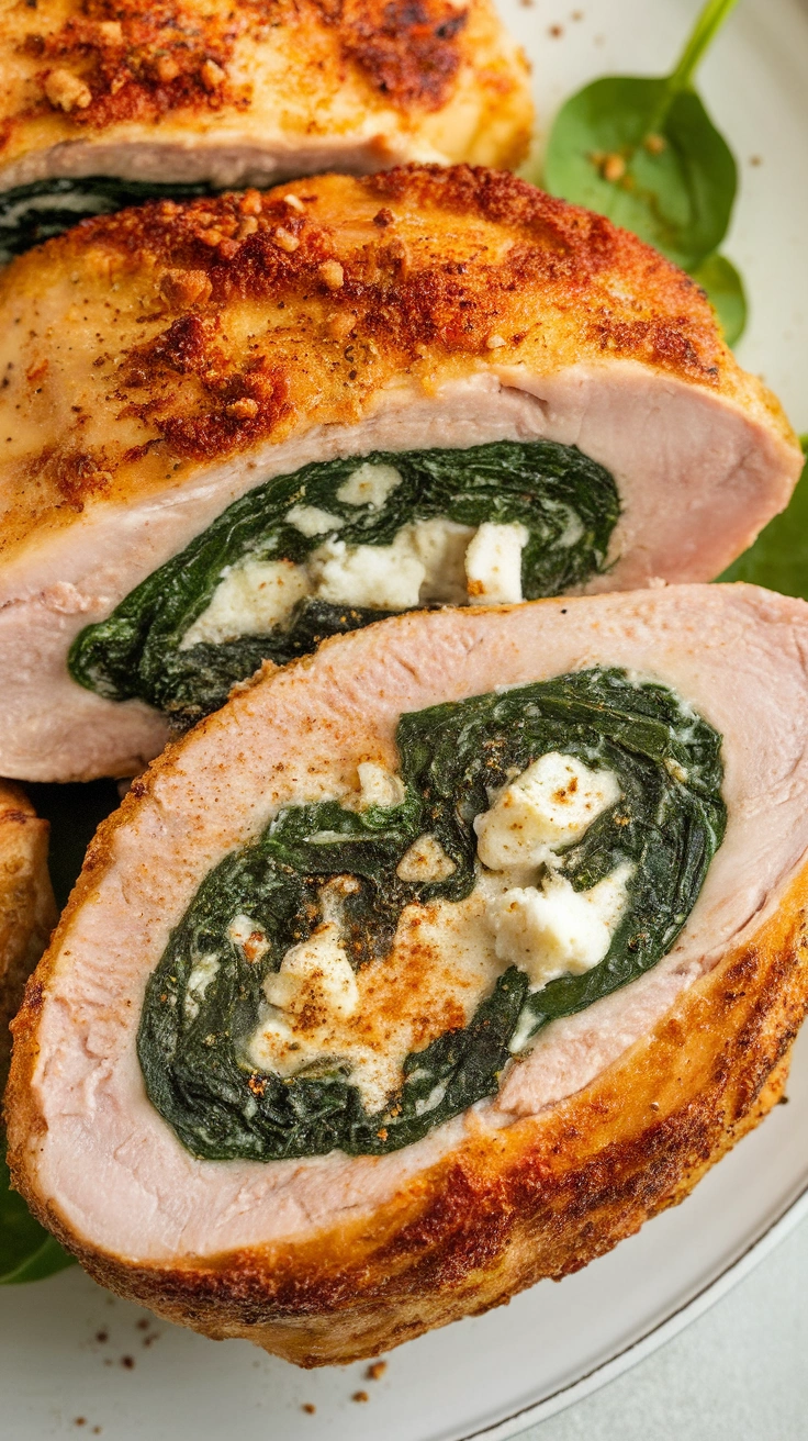 Spinach and Feta Stuffed Chicken Breasts