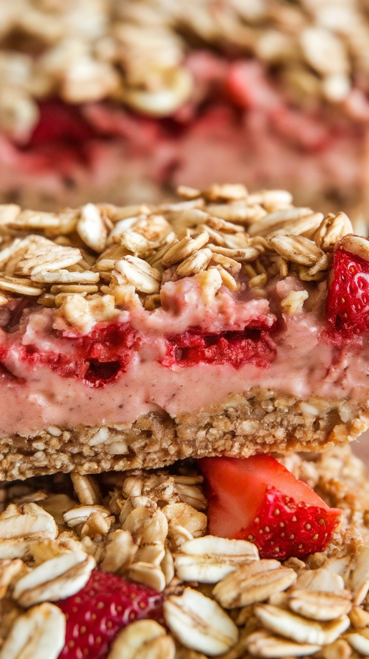 Strawberry Banana Oat Bars