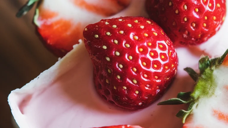 Strawberry Vanilla Yogurt Bars - Featured