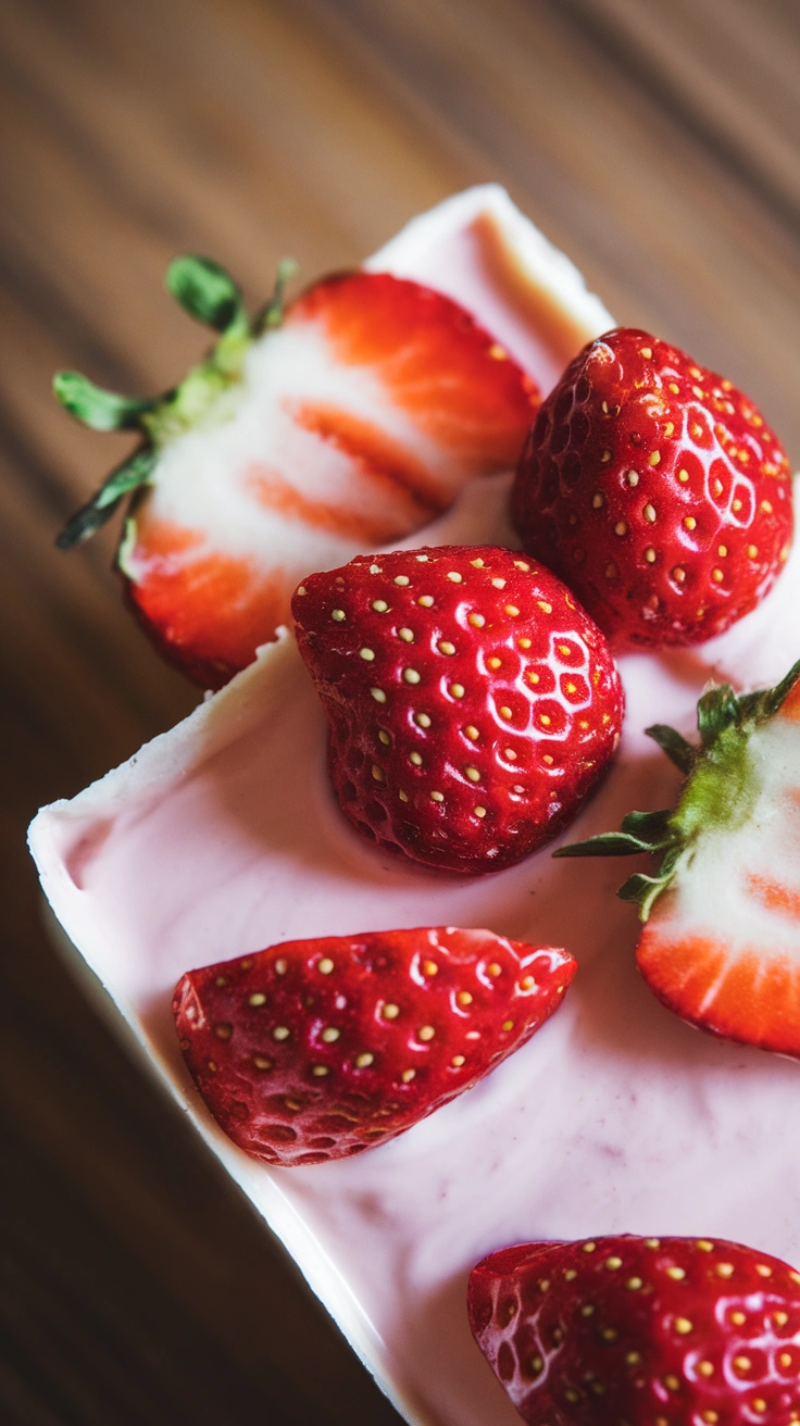 Strawberry Vanilla Yogurt Bars