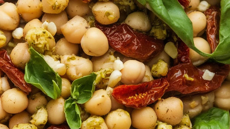 Sun-Dried Tomato Pesto Chickpea Salad - Featured