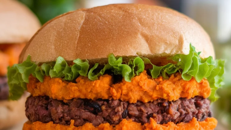 Sweet Potato and Black Bean Burgers - Featured