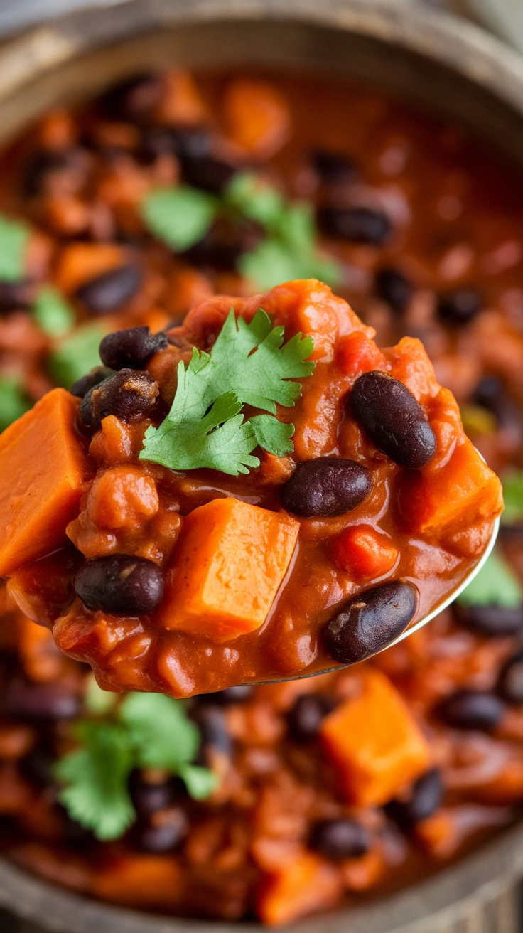 Sweet Potato and Black Bean Chili