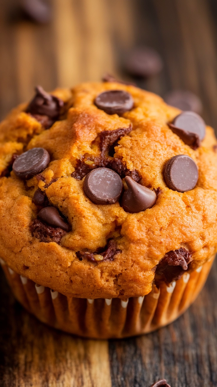 Sweet Potato Chocolate Chip Muffins
