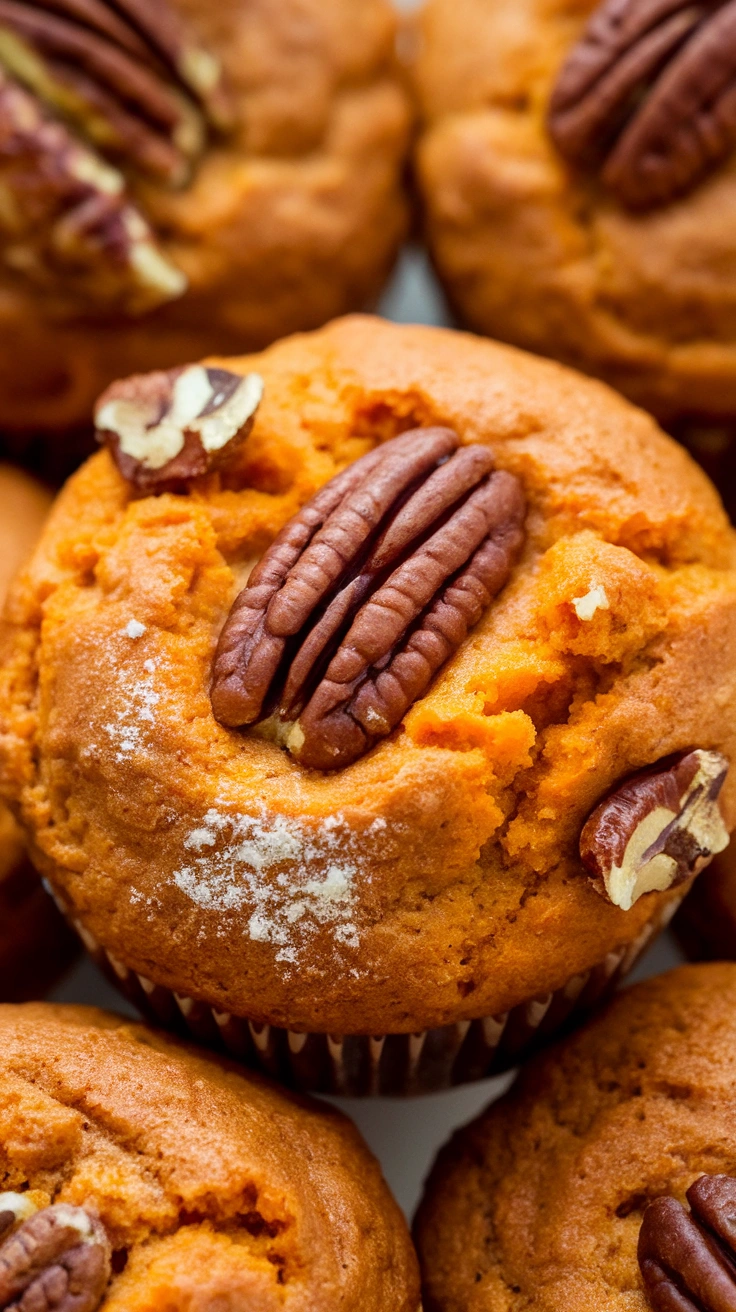 Sweet Potato Pecan Muffins