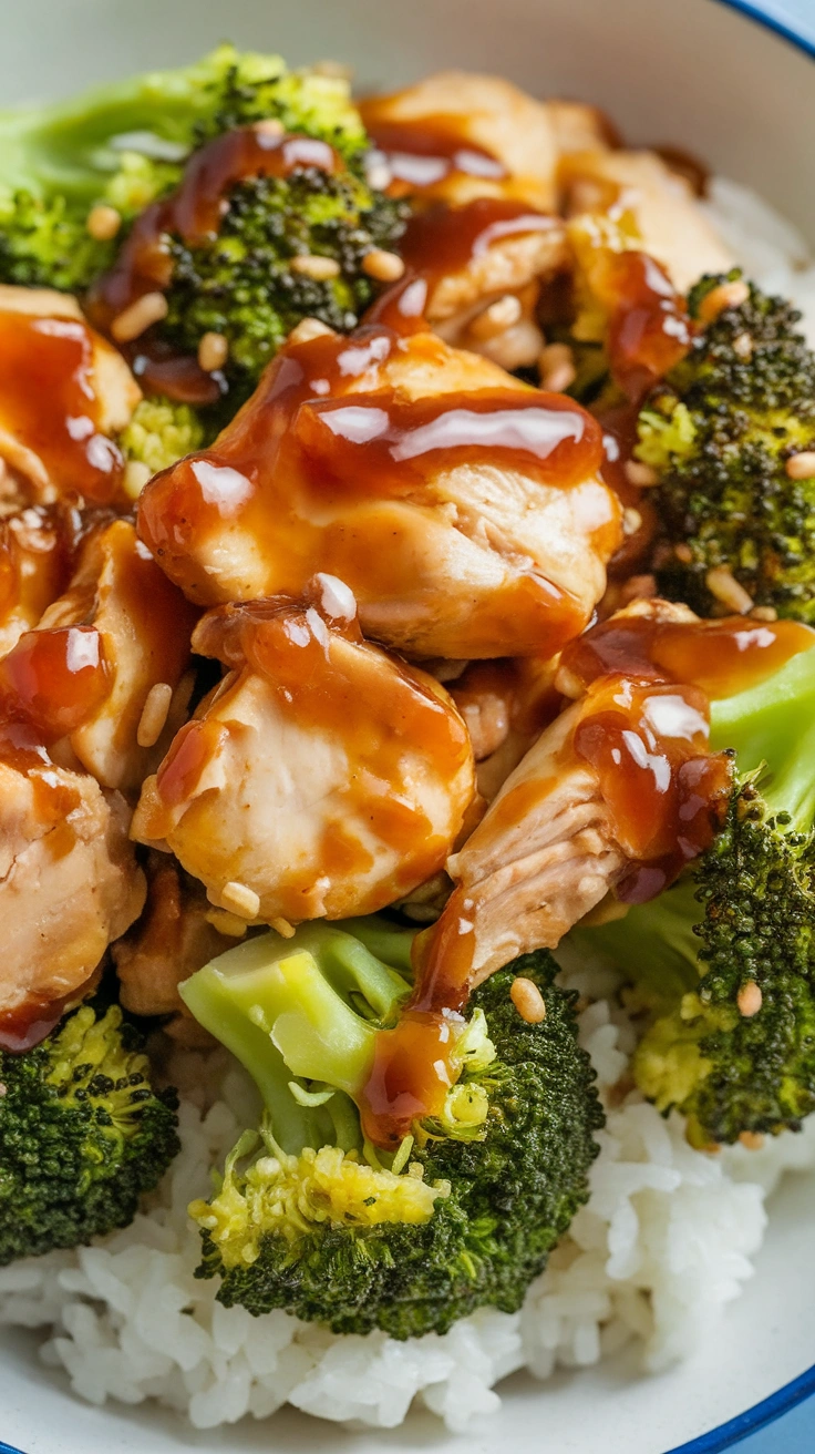 Teriyaki Chicken and Broccoli Bowl